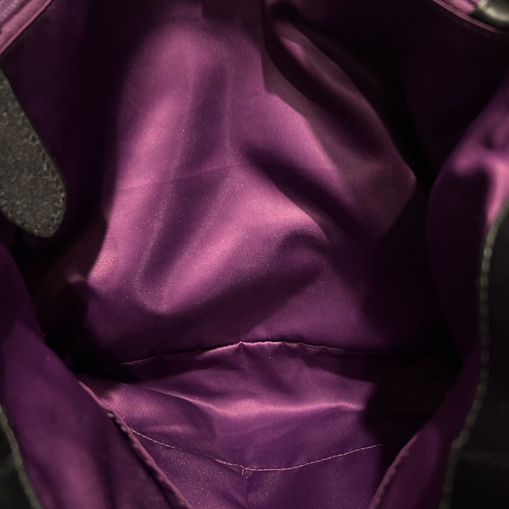 Coach Ashley Black Leather Carryall Satchel F15513 - Picture 3 of 5